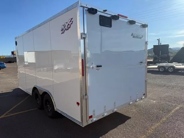 2026 ALCOM 16x8.5 All Aluminum XLT-P Car Hauler, 7K GVWR, Ramp Door Cargo / Enclosed Trailer