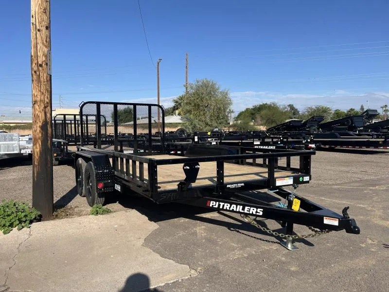 2026 PJ Trailers 14x83 Tandem Axle, 7K GVWR, Channel Utility, ATV Other Trailer