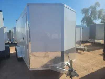 2026 ALCOM 16x7 All Aluminum XLT-P Enclosed 7K GVWR, Ramp Door Cargo / Enclosed Trailer