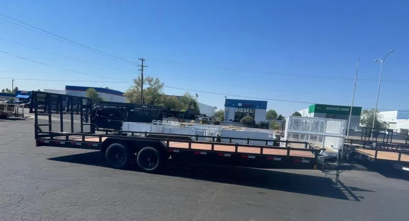 2025 Sun Country 24x102 Tandem Axle, Drive Over Fenders,10K GVWR, Ramp Gate Equipment Trailer