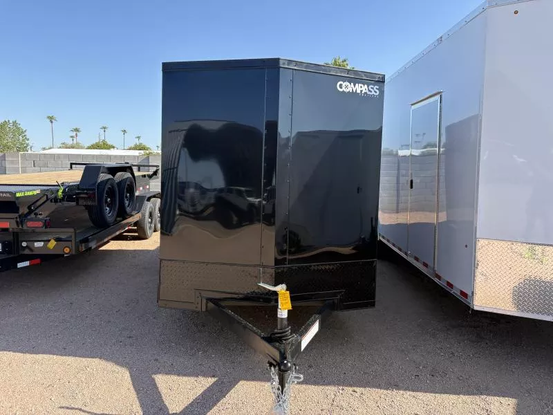 2026 Compass 12x6 Indigo DLX, 3K GVWR, Ramp Door Cargo / Enclosed Trailer