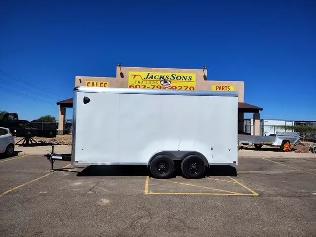 2026 Compass 16X7 Jasper SE Round Top Round Front, 10K GVWR, Rear Doors Cargo / Enclosed Trailer