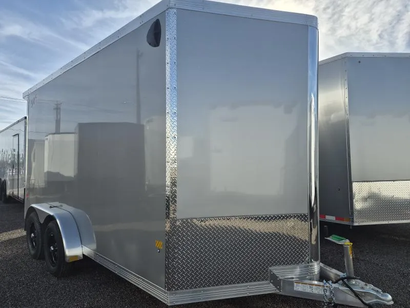 2026 ALCOM 14x7.4 All Aluminum NXT Car Hauler, 7K GVWR, Side Door, Ramp Door Other Trailer