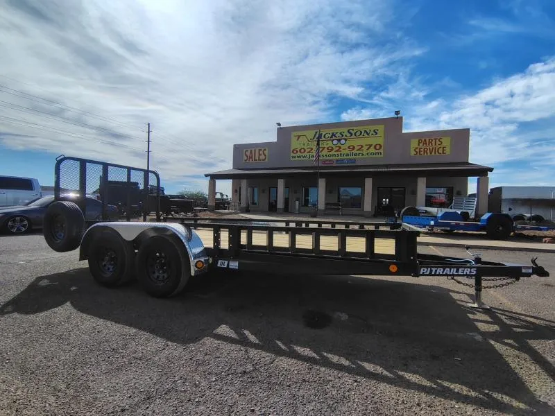 2026 PJ Trailers 16x83 Tandem Axle, 7K GVWR, Channel Utility, ATV Ramps Other Trailer