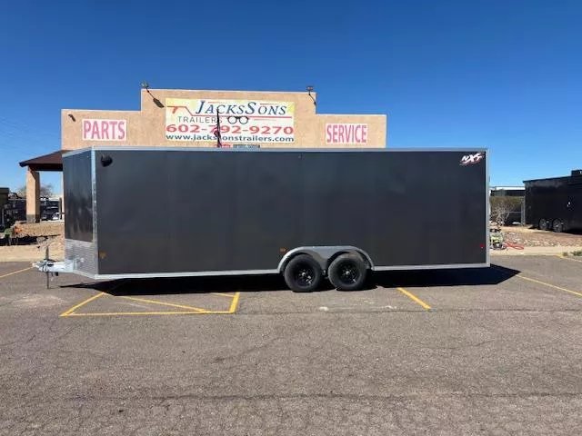 2025 ALCOM 24x8.5 All Aluminum, XLT-P, Car Hauler, 10K GVWR, Ramp Door Cargo / Enclosed Trailer