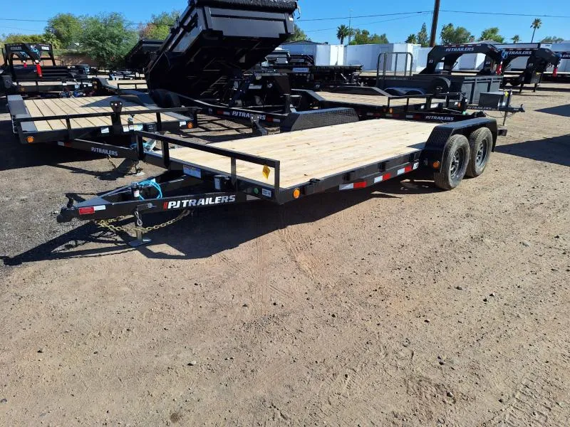 2026 PJ Trailers 18x83x4" Channel Tandem Axle 7K GVWR, Carhauler Equipment Trailer