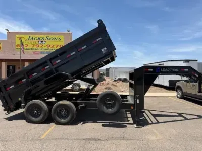 2025 Load Trail 14x83 Gooseneck, Tandem Axle, 14K GVWR, Low-Pro Dump, 36" Sides Dump Trailer