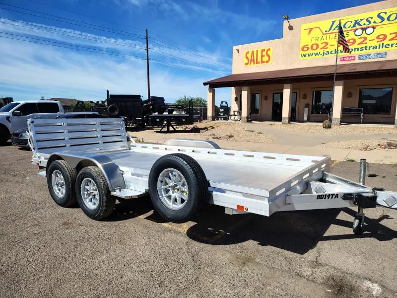 2027 Aluma 14x80 All Aluminum, 8.5K GVWR, Tandem Axle, Bi-Fold Tailgate (8014TA-EL-BT-RTD) Other Trailer
