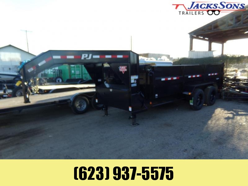 2020 Pj Trailers De162 16 Ft Gooseneck Hd Low Pro Dump 22k Dump Trailer Flatbed Dump Utility And Cargo Trailers In Mesa Az