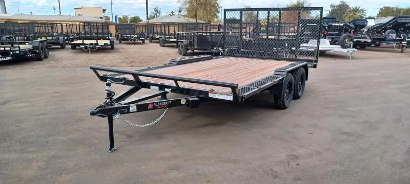 2025 Sun Country 14x102 Playcraft Side x Side, 7K GVWR, Drive Over Fenders Equipment Trailer