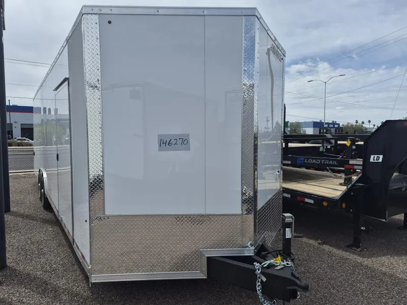 2026 Compass 28x8.5 Jasper SE Car Hauler, 14K GVWR, Ramp Door, Rubber Flooring, 8K Jack, A/C, White Vinyl Walls/Ceiling, 11" LED Light, 7K lb Axles Other Trailer