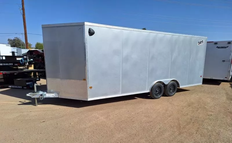 2025 ALCOM 20x8.5 All Aluminum, XLT-P Car Hauler, 7K GVWR, Ramp Door Cargo / Enclosed Trailer