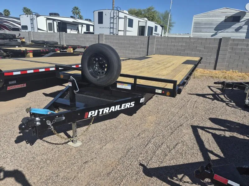 2026 PJ Trailers 24x102" Tandem Axle Deckover, 10K GVWR, Slide In Ramps Other Trailer