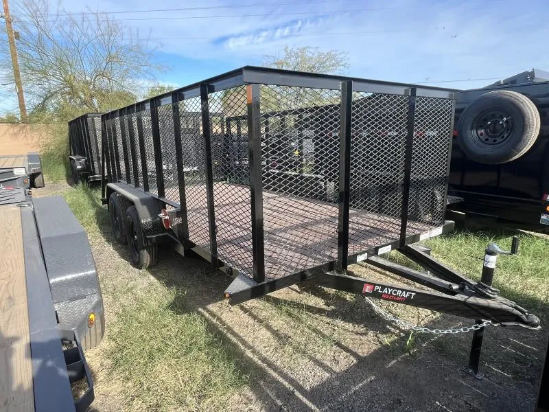 2026 Sun Country 14x83 SU Tandem Axle, 4' Raised and Expanded Sides, 7K GVWR, Ramp Gate, Wrap Tongue, Spare Mount Other Trailer