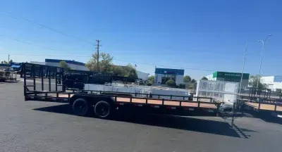 2025 Sun Country 24x102 Tandem Axle, Drive Over Fenders,10K GVWR, Ramp Gate Equipment Trailer