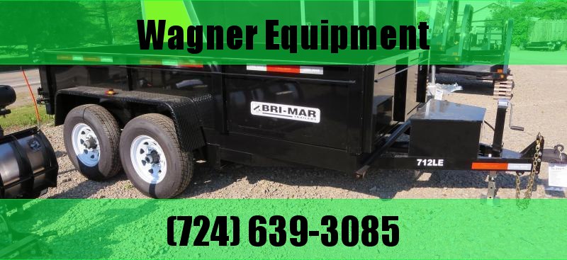 Bri-Mar DT712LP-LE-12-A 81.5"x12' Low Pro Dump Trailer 12K GVWR Bri-Mar DT712LP-LE-12-A 81.5"x12' Low Pro Dump Trailer 12K GVWR