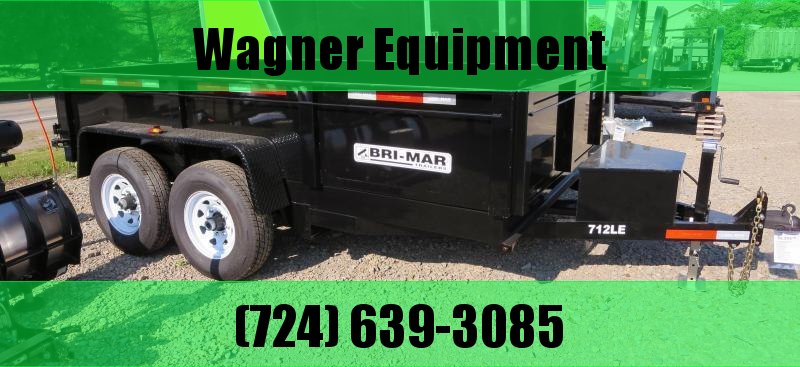 Bri-Mar DT712LP-LE-12-A 81.5"x12' Low Pro Dump Trailer 12K GVWR Bri-Mar DT712LP-LE-12-A 81.5"x12' Low Pro Dump Trailer 12K GVWR