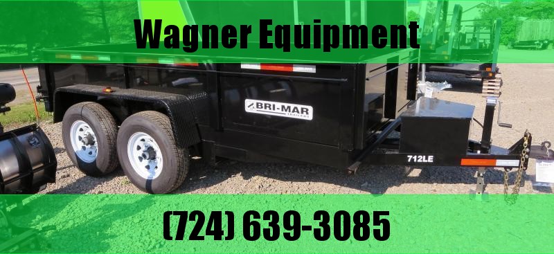 Bri-Mar DT712LP-LE-12-A 81.5"x12' Low Pro Dump Trailer 12K GVWR Bri-Mar DT712LP-LE-12-A 81.5"x12' Low Pro Dump Trailer 12K GVWR