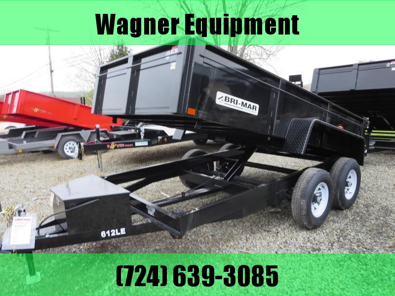 Bri-Mar DT610LP-LE-10-A 72"x10' Low Pro Dump Trailer 9.9K GVWR Bri-Mar DT610LP-LE-10-A 72"x10' Low Pro Dump Trailer 9.9K GVWR