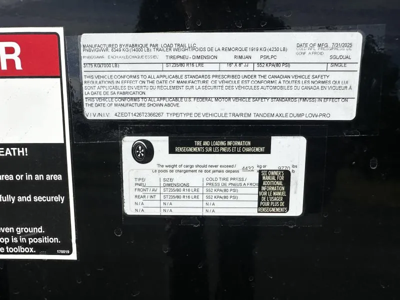 new Dump Trailers Load Trail  for sale, in Albany, IN Thumbnail 22