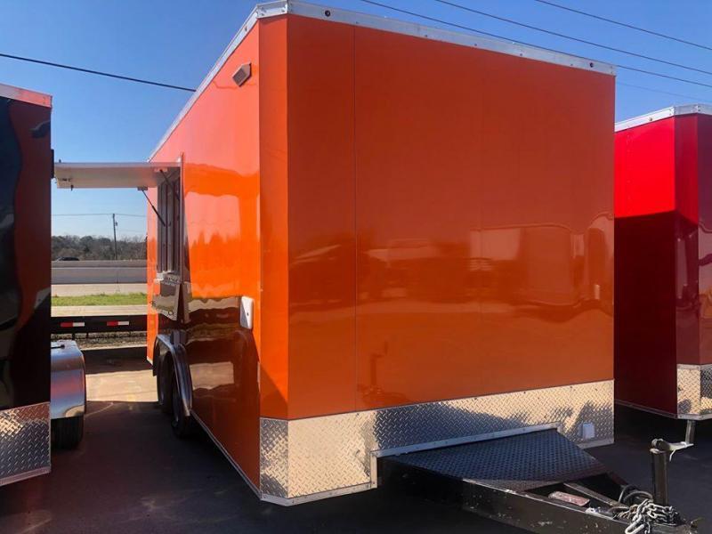 8.5X16TA Orange Vending / Concession Trailer 8.5X16TA Orange Vending / Concession Trailer