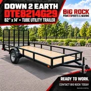 2026 Down 2 Earth Trailers Single Axle Utility - DTE8214G29 (82 x 14)