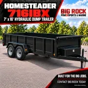 2026 Homesteader Trailers Dump Series 716JX (7 x 16)