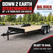 2026 Down 2 Earth Trailers Power Tilt Carhauler - DTE8216WCHT3.5B (82 x 16)