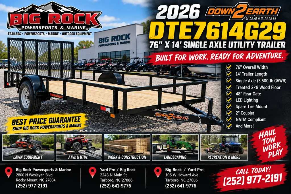 new Utility Trailers Down 2 Earth Trailers  for sale, in Greenville, NC image-0