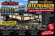 2026 Down 2 Earth Trailers Single Axle Utility - DTE7614G29 (76 x 14)