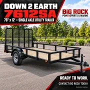 2026 Down 2 Earth Trailers Single Axle Utility - DTE7612G29 (76 x 12)