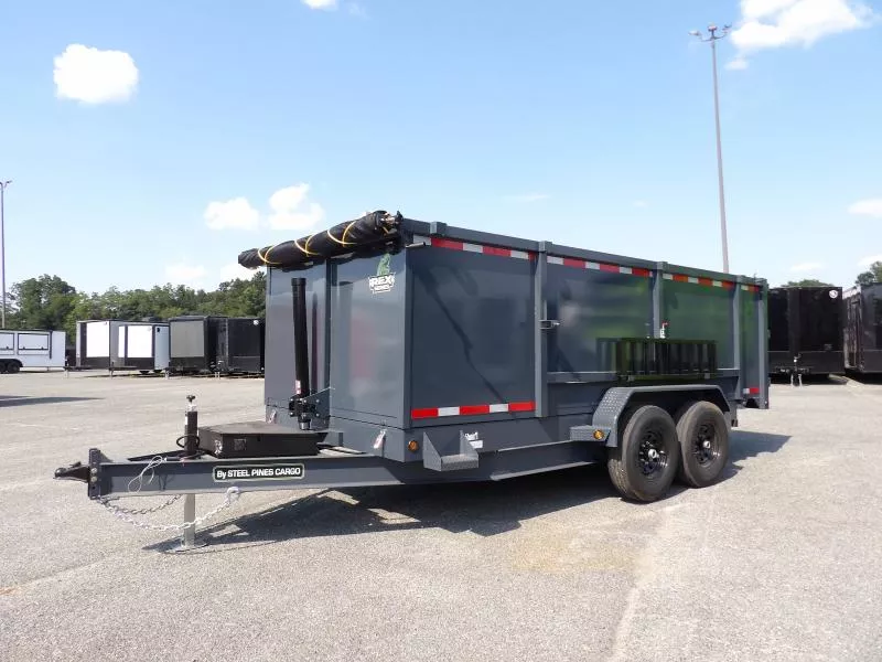 2026 Steel Pines Cargo 7X16X4 Dump 7K Dump Trailer