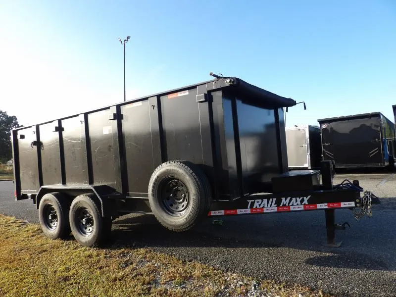 2025 TrailMaxx Trailers 7X16X4 Dump 7K Equipment Trailer