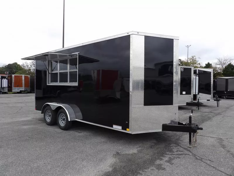 2026 Diamond Cargo 7X16 Con Enclosed Vending / Concession Trailer