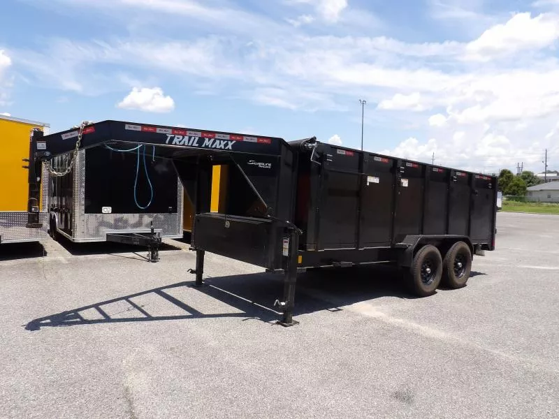 2024 TrailMax 7X16X4 GN Dump 7K Equipment Trailer