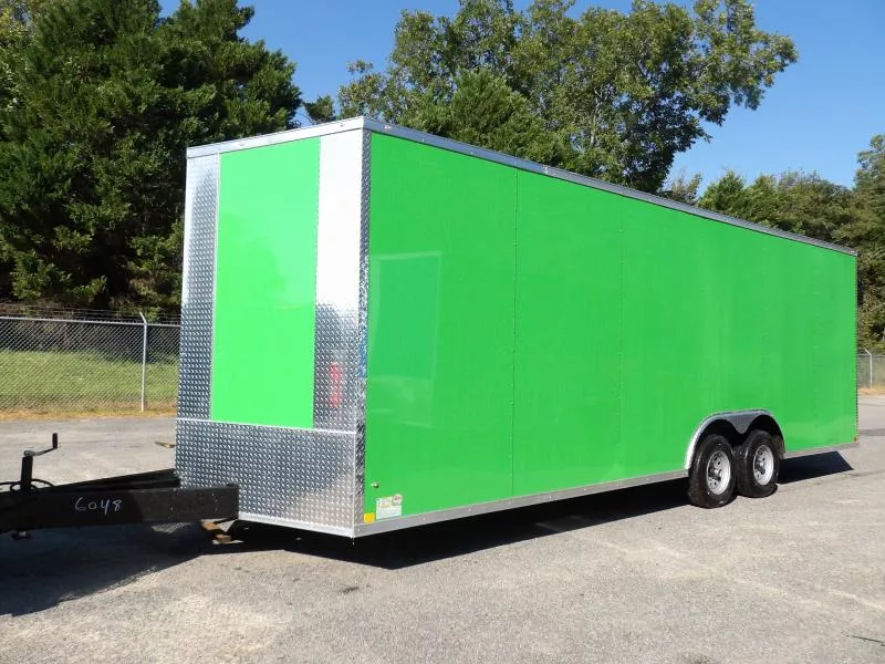 2026 Diamond Cargo 8.5x24 6k Lime Green Vending / Concession Trailer