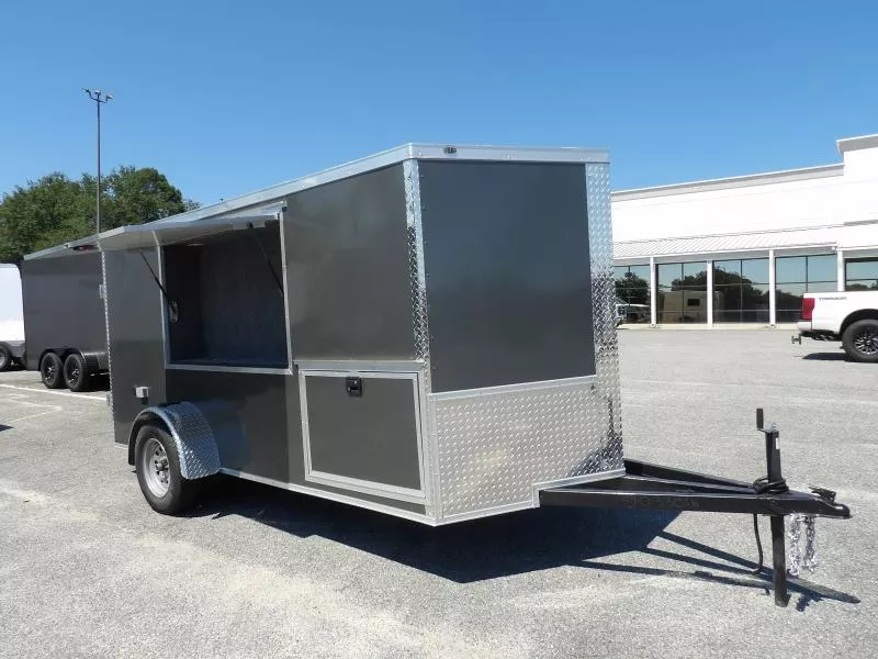 2025 Steel Pines Cargo 6x12 SA Charcoal Cargo / Enclosed Trailer