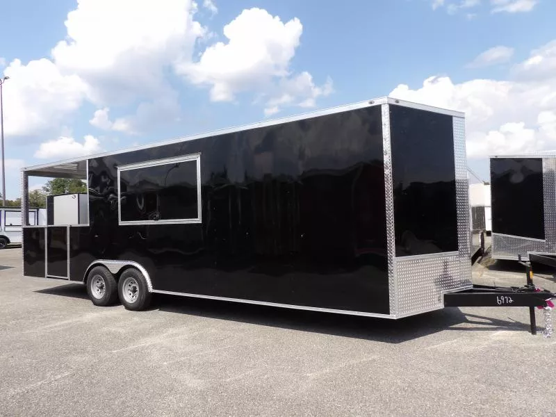 2026 Steel Pines Cargo 8.5X26 BBQ Enclosed BBQ Trailer