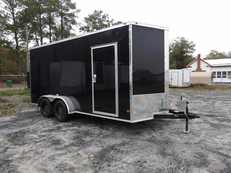 2025 All World Trailers 7X16 TA Cargo / Enclosed Trailer