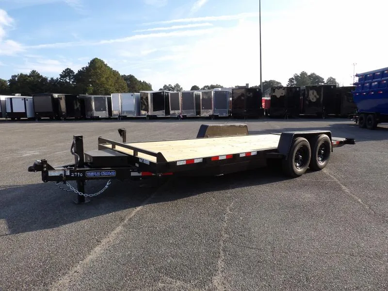 2026 Triple Crown Trailers 7x20 Hydraulic tilt Equipment Trailer