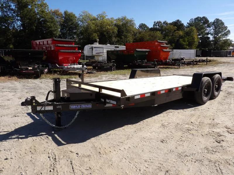 2026 Triple Crown Trailers 7x20 Hydraulic tilt Equipment Trailer