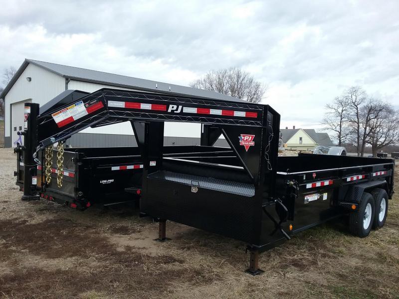 PJ Trailers 83x16 Gooseneck Dump Trailer PJ Trailers 83x16 Gooseneck Dump Trailer