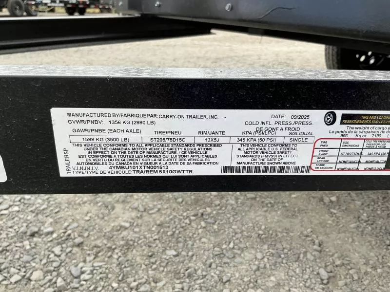 new Utility Trailers Carry-On  for sale, in Yerington, NV Thumbnail 10