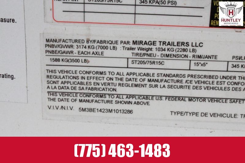 2021 Mirage Trailers XPS7.6X14TA2 Enclosed Cargo Trailer 2021 Mirage Trailers XPS7.6X14TA2 Enclosed Cargo Trailer