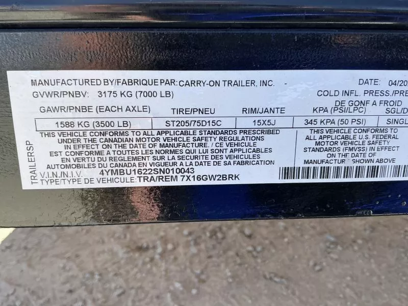 new Utility Trailers Carry-On  for sale, in Yerington, NV Thumbnail 10