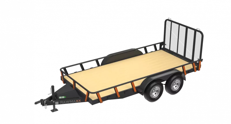 2026 Raw Maxx 14' x 77" Flatbed Utility Trailer