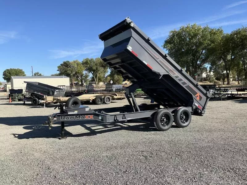 2026 RawMaxx 83" X 14' Tandem Axle Dump Trailer