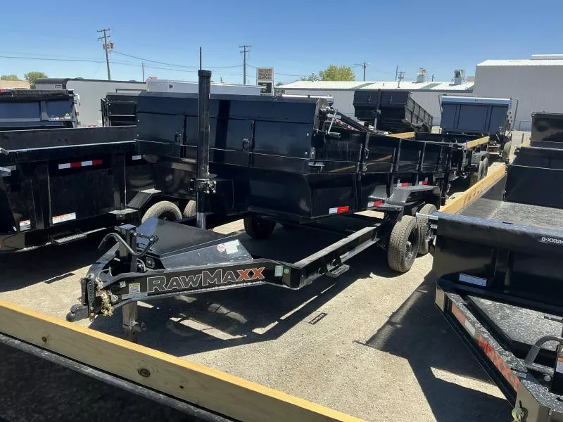 2025 RawMaxx 16' X 83" Telescopic Dump Trailer VW8NJg6r1fd0