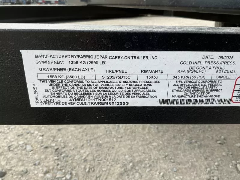 new Utility Trailers Carry-On  for sale, in Yerington, NV Thumbnail 11