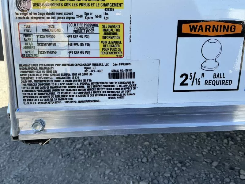 2026 Haulmark 85" X 24' Tandem Axle Cargo / Enclosed Trailer